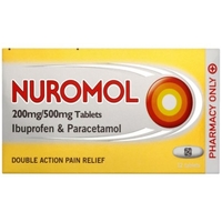 Nuromol 200mg/500mg Tablets 12s