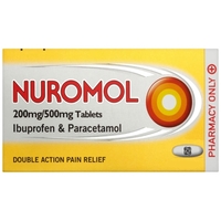 Nuromol 200mg/500mg Tablets 6s