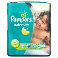 Pampers Baby Dry Junior (Size 5) 23s