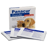 Panacur Granules for Cats & Dogs 3 x 1.8g