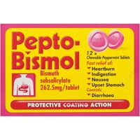 Pepto-Bismol Chewable Peppermint Tablets 12s