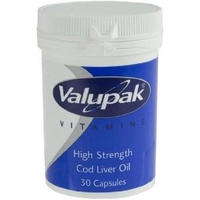 Valupak High Strength Cod Liver Oil Capsules 30s