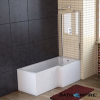 1500mm - L-Shaped Bath with Screen - Right Hand (Excludes panels)