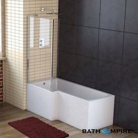 1700mm - L-Shaped Bath with Screen & Side Panel - Left Hand (Excludes end panel)