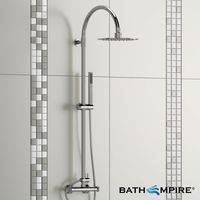 200mm Round Head - Shower Kit - Premium Slimline Range