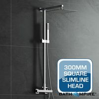 300mm Square Head - Shower Kit - Premium Slimline Range