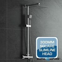 300mm Square Head - Shower Kit - Premium Slimline Range