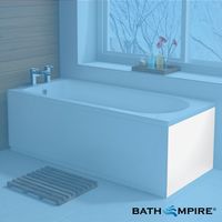 800x510mm Bath End Panel - Gloss White Acrylic