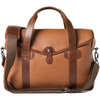 Barber Shop Bob Cut Medium Messenger Bag - Grained Brown Leather