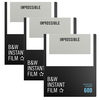 Impossible 600 BW 2.0 Film TRIPLE Pack 24 Shots