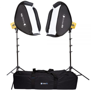 Interfit Honey Badger Twin Head Softbox Kit