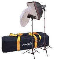 Interfit INT119 EXD200 Home Studio Twin Flash Kit