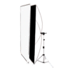 Interfit INT271 Flat Panel Reflector and Stand 89 x 178cm - BlackWhite