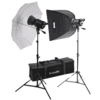 Interfit INT440 Stellar X Softbox and Umbrella Kit - 600w/s