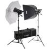 Interfit INT452 Stellar XD Softbox and Umbrella Kit - 150w/s