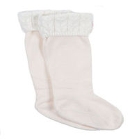 Hunter Socks - Hunter Chunky Cable Cuff Welly Socks - Ivory
