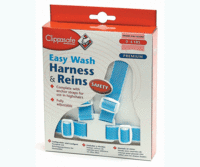 Clippasafe Easy Wash Harness and Reins - Blue