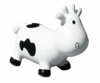 KidZZfarm Betsy the Cow Inflatable Space Hopper - White