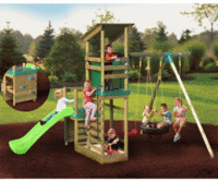 Little Tikes Buckingham Climb Slide & Sand play Swing set