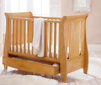 Tutti Bambini Katie Cot - Oak Includes Mattress