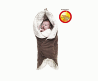 Wallaboo Petal Baby Wrapper - Chocolate
