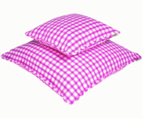 Win Green Large Cushion Cover Pink Gingham