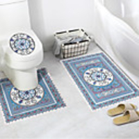 Toilet Stickers Self-adhesive Waterproof Floor Stickers Bathroom Toilet Toilet Cover Stickers U-shaped Stickers Non-slip Floor Stickers