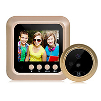 2, 4 pouces numérique intelligent électronique œil de chat œil de sonnette soutien caméra vidéo vision nocturne grand angle de vision