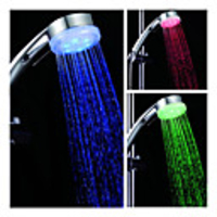 3-inch tête de douche 6-conduit (plastique,  finition chrome)