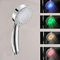 3 pouces 7colors 4 dirigées sautent changer / tête de douche bleu (siliver abs)