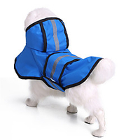 Chien Imperméable Costume de chien Rayure Couleur Pleine Loisir Adorable"idien Décontracté /"idien Vêtements pour Chien Vêtements pour chiots Tenues De Chien Etanche Blanche Rouge Foncé Bleu miniinthebox