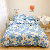 Ensemble de housse de couette florale 4 pièces ensembles de literie d