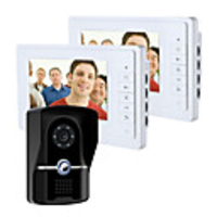 Interphone vidéo de sonnette de moniteur filaire de 7 pouces avec système d