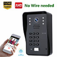 mountainone sy008wf wifiamp;Wireless1080p hd caméra ir-cut rfid mot de passe vidéo sonnette système d