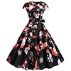 père Noël Robe de Noël Femme Adulte Loisir Noël Noël Polyester Robe / Ceinture