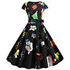 père Noël Robe de Noël Femme Adulte Loisir Noël Noël Polyester Robe / Ceinture