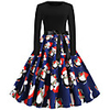 père Noël Robe de Noël Femme Adulte Loisir Noël Noël Polyester Robe / Ceinture