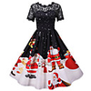 père Noël Robe de Noël Femme Adulte Loisir Noël Noël Polyester Robe