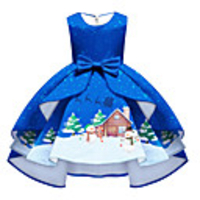 père Noël Robe de Noël Femme Enfant Loisir 18 ème Anniversaire Noël Polyester Robe