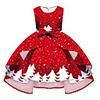 père Noël Robe de Noël Fille Enfant Loisir Soirée Noël Polyester Robe
