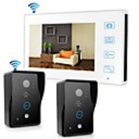 sans fil 2, 4 GHz 7 pouces mains libres 800 480 avec pir motion détecte interphone vidéo