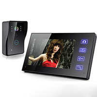 sans fil 7 pouces interphone vidéo porte vidéo interphone sonnette hd lcd écran tactile téléphone bidirectionnel clair caméra de sécurité à domicile moniteur pour la maison contrôle de contrôle d
