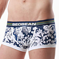 SEOBEAN Homme Sous-vêtement de sport Cuissard / Short Boxer Short Bas Coton Hiver Fitness Exercice Physique Spectacle Course Running Entraînement Respirable Séchage rapide Doux Sport Bleu de minuit