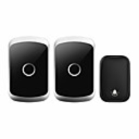sonnette sans fil étanche auto-alimentée cacazi sans carillon de batterie sonnette de porte intelligente 1 bouton 2 récepteur