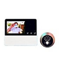 systèmes visiophones numériques sans fil visionneuse de porte de sécurité haut-parleur intégré 3, 2 pouces mains libres un portier vidéo