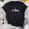 T shirt Femme"idien Fin de semaine Sans Doublure Graphique Paysage Texte Manches Courtes Imprimé Col Rond Hauts Standard Haut de base 100% Coton basique Noir Rouge Jaune