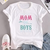 T shirt Femme"idien Fin de semaine Sans Doublure Graphique Texte Manches Courtes Imprimé Col Rond Hauts Standard Haut de base 100% Coton basique Blanche Noir Rouge