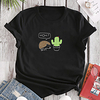 T shirt Femme"idien Fin de semaine Sans Doublure Graphique Texte Manches Courtes Imprimé Col Rond Hauts Standard Haut de base 100% Coton basique Noir Jaune Vert miniinthebox