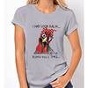 T shirt Femme"idien Fin de semaine Sans Doublure Graphique Texte Manches Courtes Imprimé Col Rond Hauts Standard Haut de base basique Gris miniinthebox
