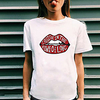 T shirt Femme"idien Fin de semaine Sans Doublure Imprimés Photos Lettre Manches Courtes Imprimé Col Rond Hauts Haut de base 100% Coton basique Blanche Noir Violet